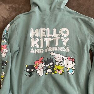 Hello kitty and friends zip up hoodie size adult medium